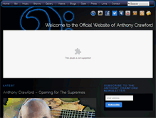 Tablet Screenshot of anthonycrawfordband.com